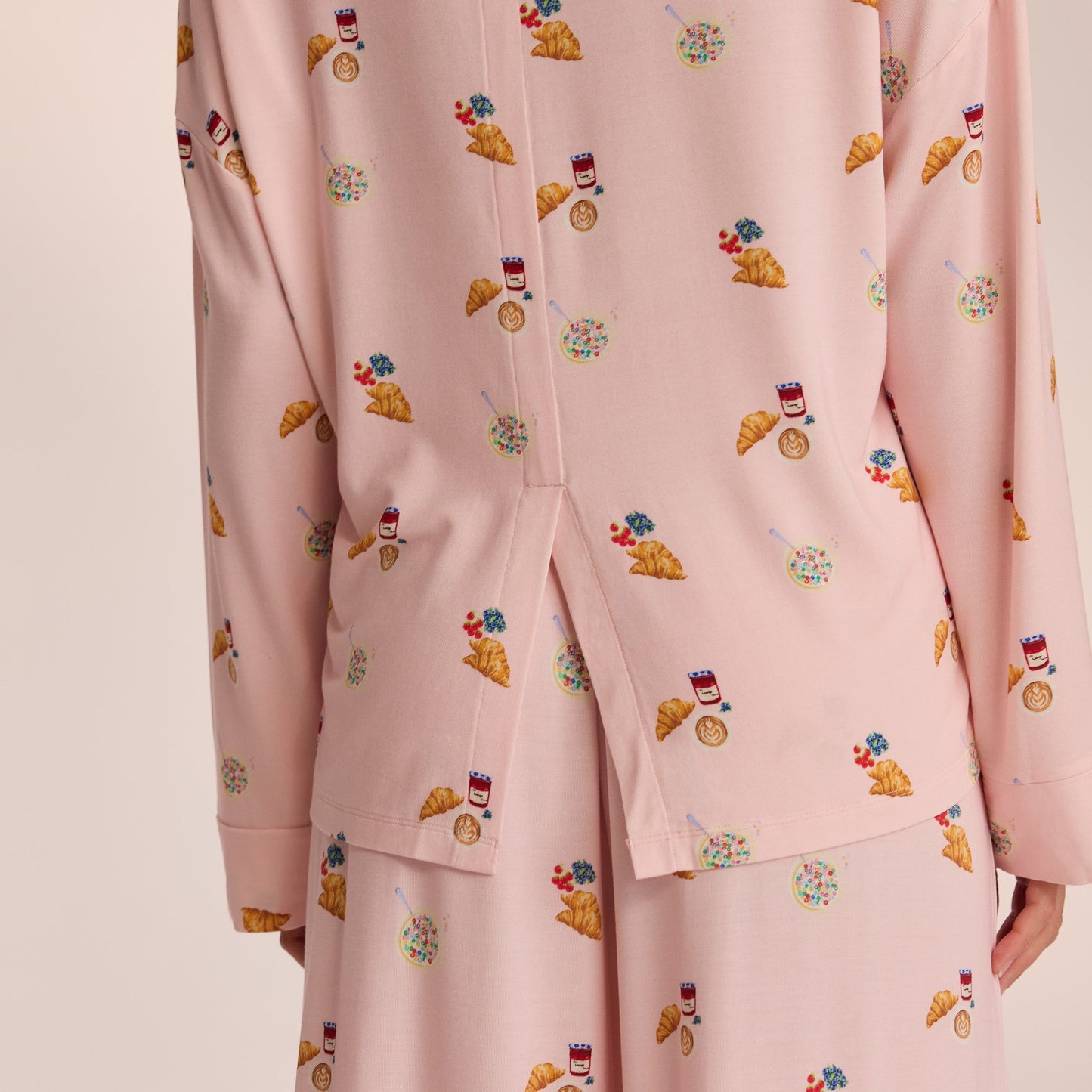 Modal Pyjamashirt - Roze