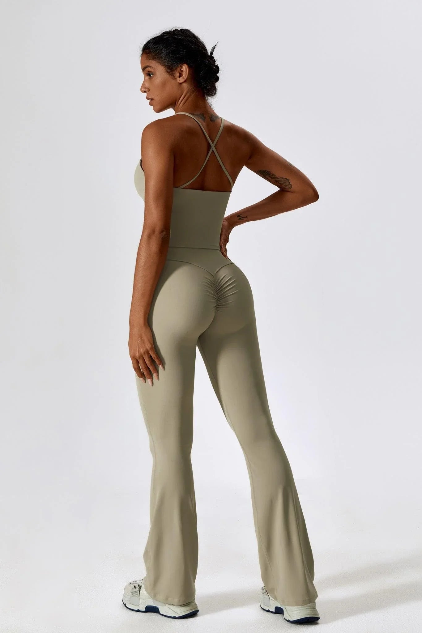 Flare Leggings - Beige