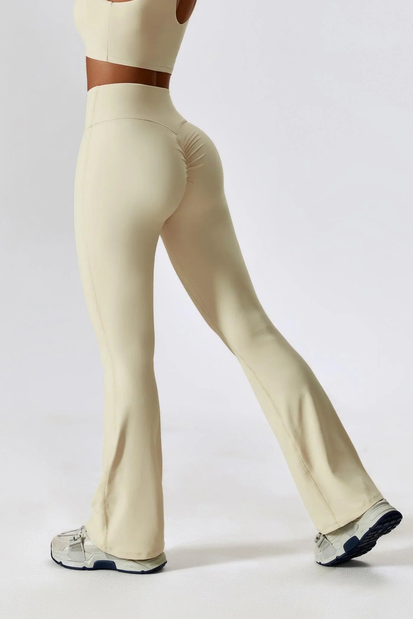 Flare Leggings - Beige