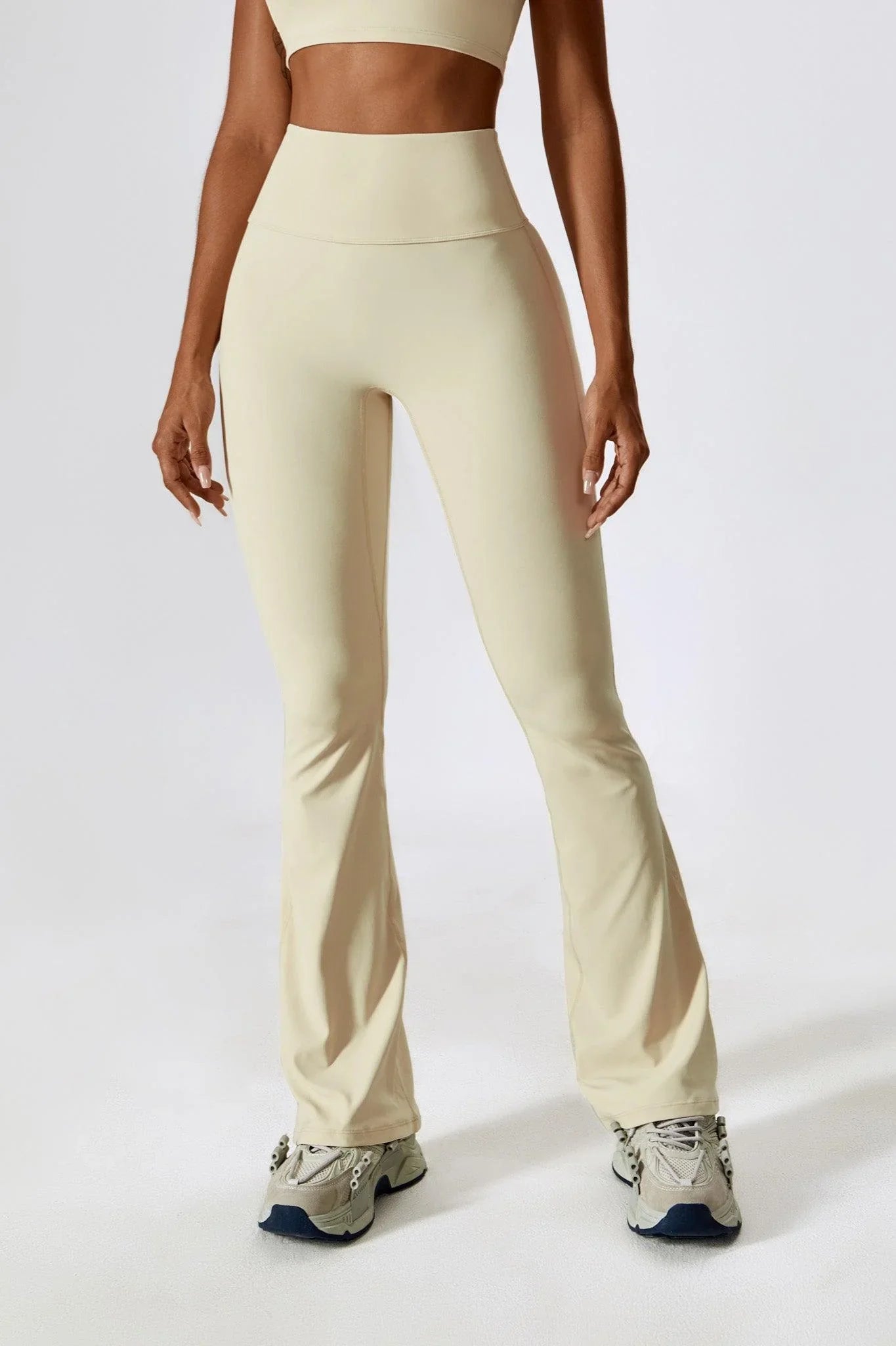 Flare Leggings - Beige